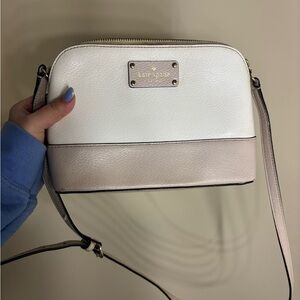 Kate Spade Cream and Tan Crossbody Bag